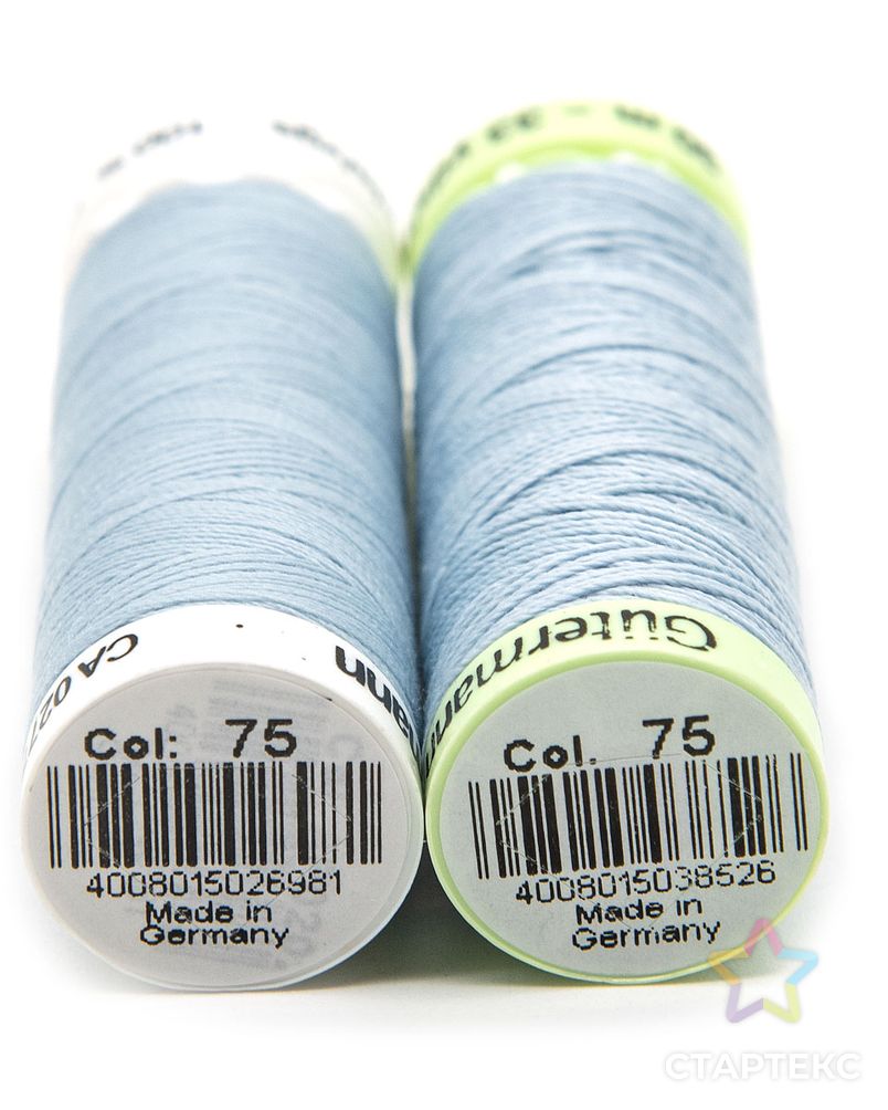 Набор швейных нитей (744506 Нить Top Stitch 30м, 748277 Нить Sew-All 200м) 2шт/упак Gutermann, 075 бледно-джинсовый арт. АРС-31673-1-АРС0001229812