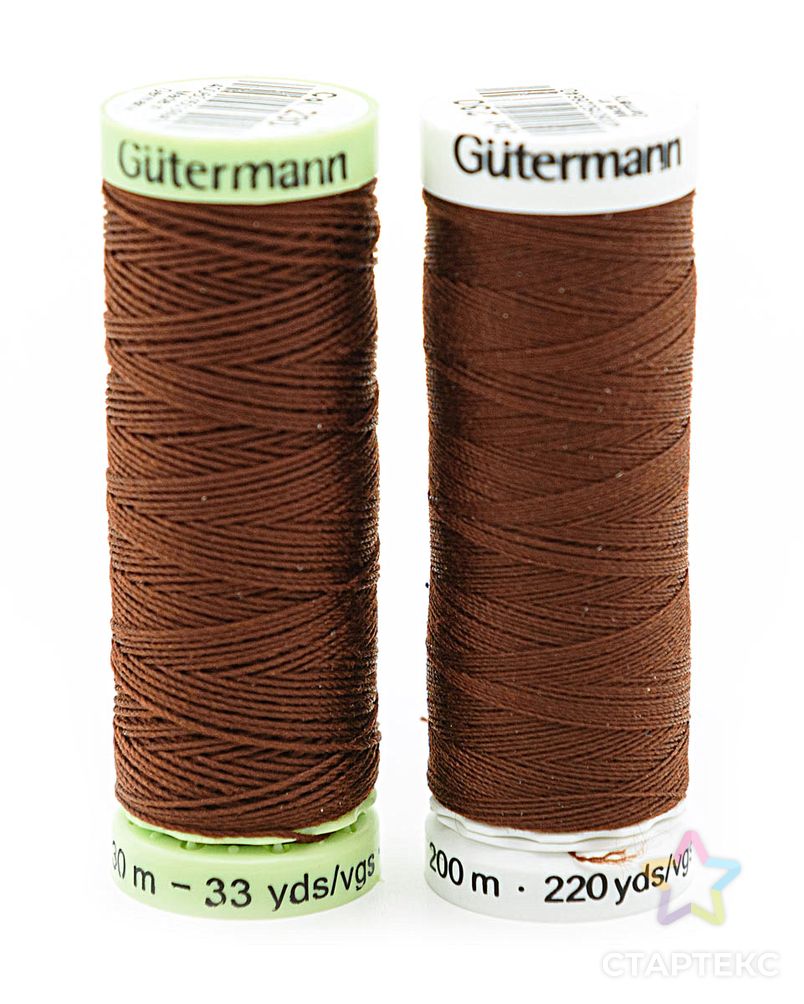 Набор швейных нитей (744506 Нить Top Stitch 30м, 748277 Нить Sew-All 200м) 2шт/упак Gutermann, 230 трюфельный арт. АРС-31686-1-АРС0001229835