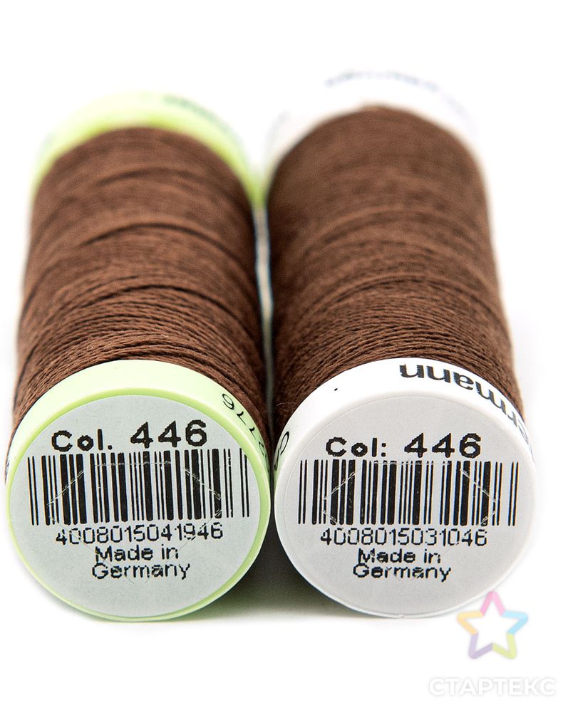 Набор швейных нитей (744506 Нить Top Stitch 30м, 748277 Нить Sew-All 200м) 2шт/упак Gutermann, 446 сигнальный коричнев арт. АРС-31699-1-АРС0001229864