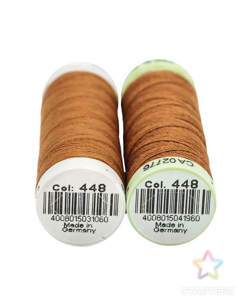 Набор швейных нитей (744506 Нить Top Stitch 30м, 748277 Нить Sew-All 200м) 2шт/упак Gutermann, 448 шоколадная охра арт. АРС-31700-1-АРС0001229865