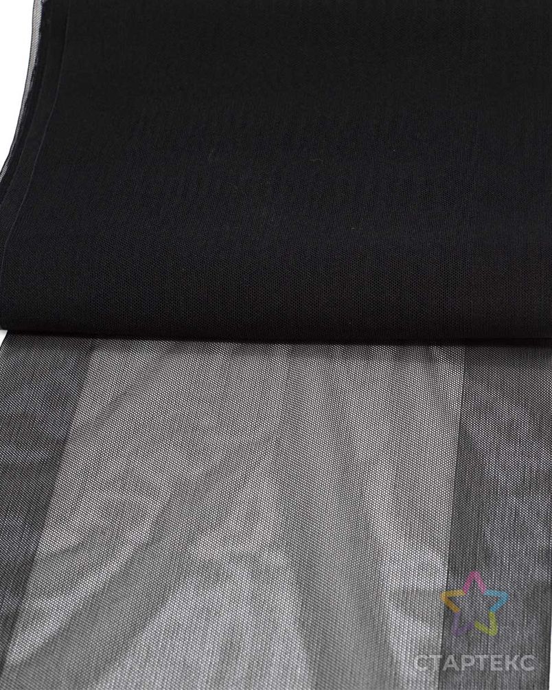 SU-37 Ткань эластичная бельевая ш.19,5см, 10м (черный) арт. АРС-32262-1-АРС0001245641 3