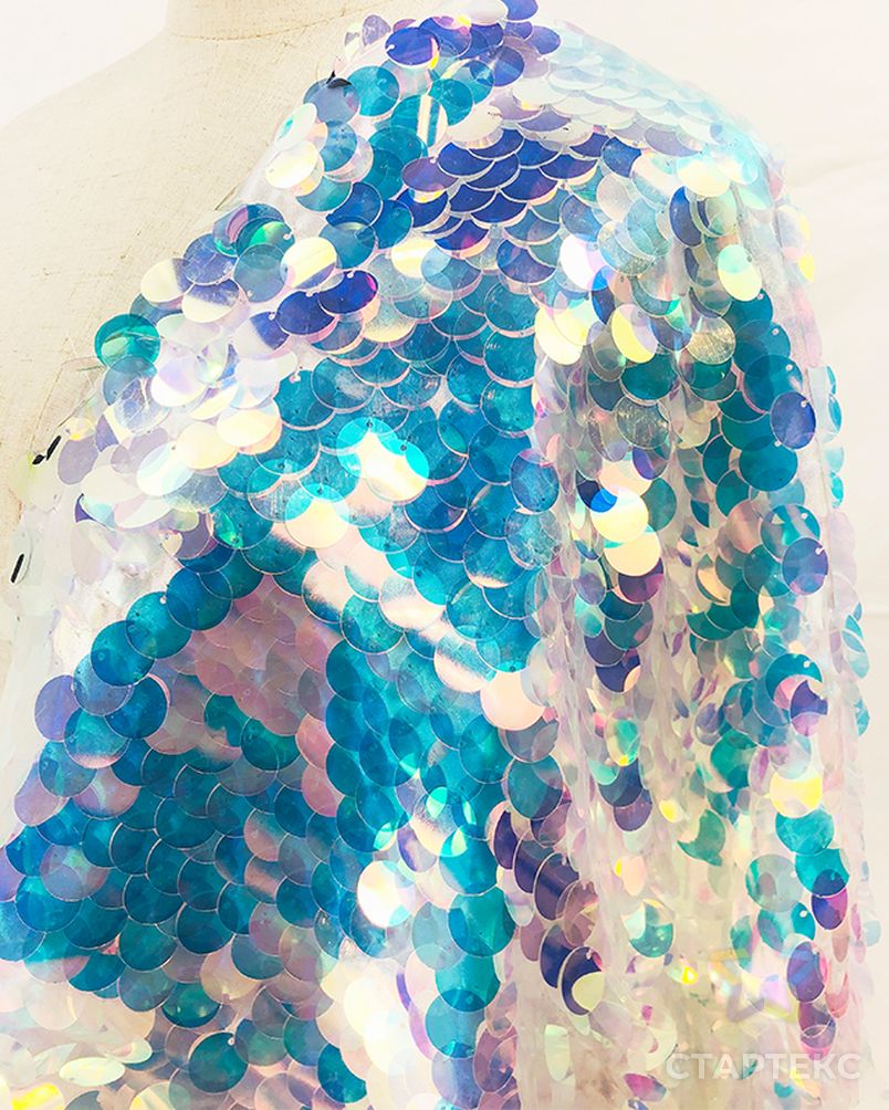Оптовая продажа, уникальная двухцветная блестящая волшебная ткань с блестками арт. АЛБ-13-1-АЛБ001600053965911 6