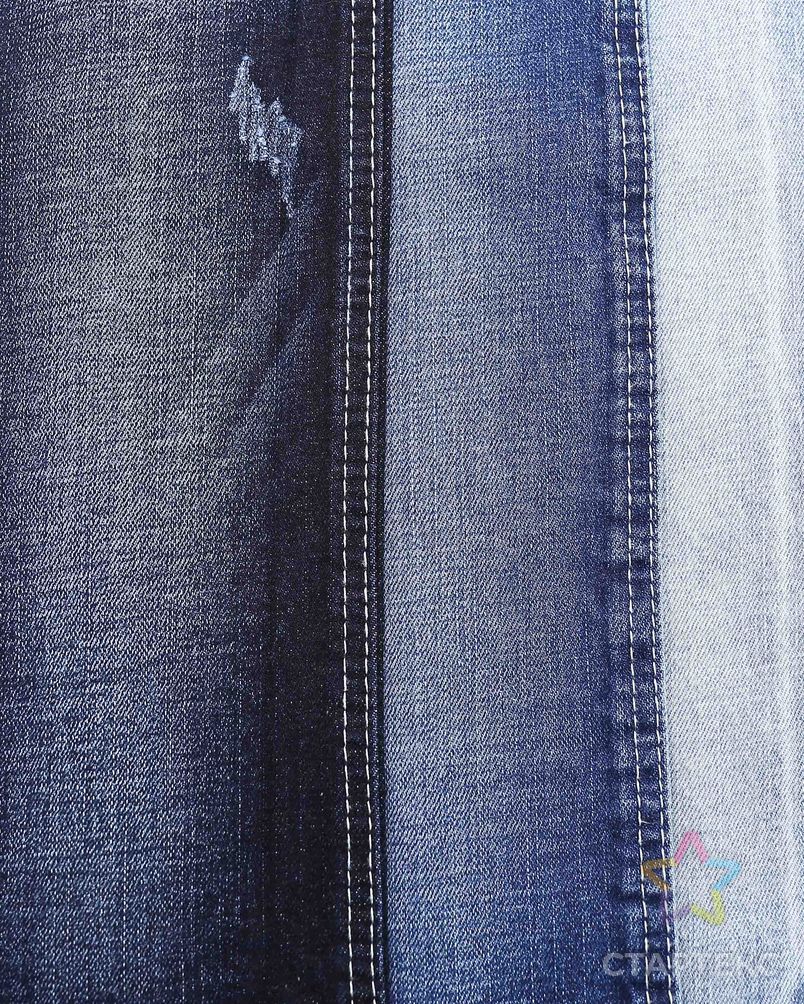 Недорогая Тяжелая эластичная синяя джинсовая ткань 12 унций для джинсов арт. АЛБ-57-1-АЛБ001600067976316 5