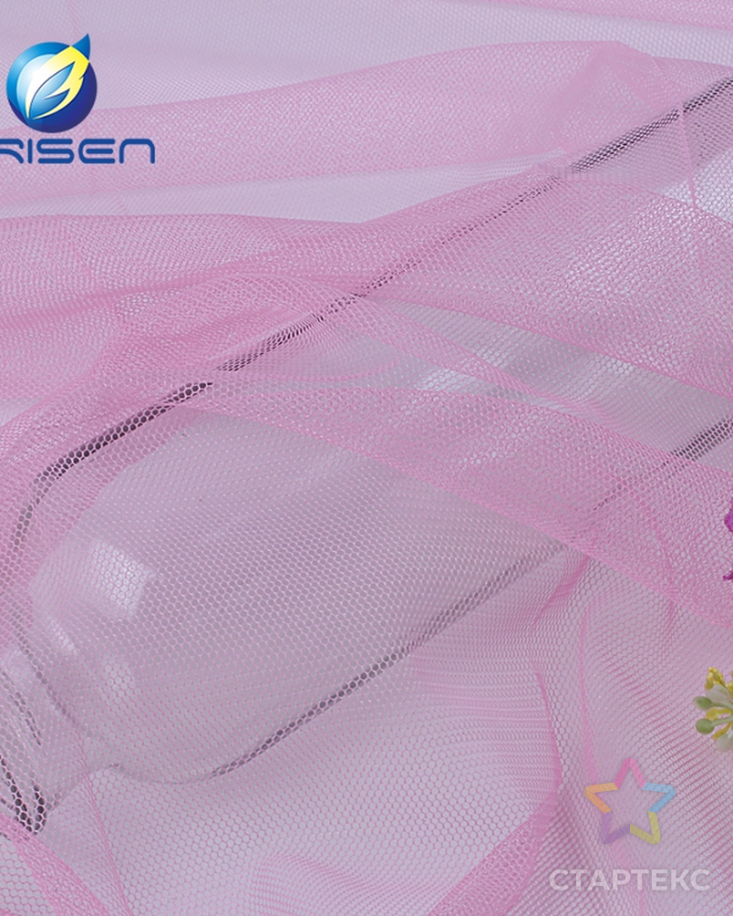 Тканевая свадебная фата из полиэстера фиолетовая Тюлевая ткань арт. АЛБ-245-1-АЛБ001600121943395 4