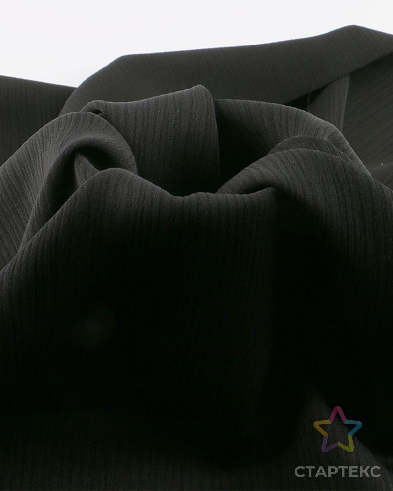 Дубайский мусульманский мягкий 100% полиэстер шифон черный Турция абайя платье nida zoom креп ткань арт. АЛБ-488-1-АЛБ001600223021979 3