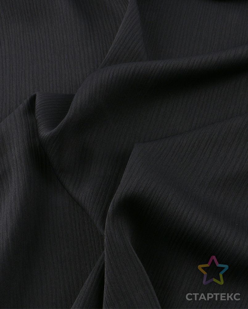 Дубайский мусульманский мягкий 100% полиэстер шифон черный Турция абайя платье nida zoom креп ткань арт. АЛБ-488-1-АЛБ001600223021979 4