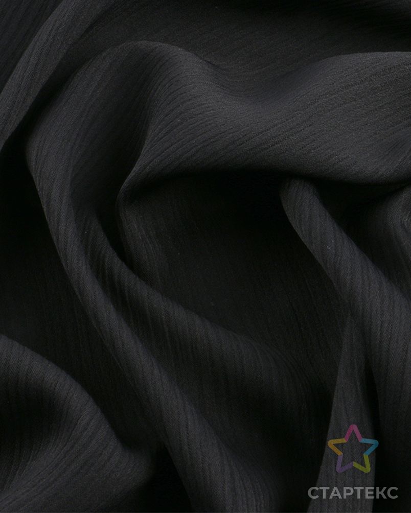 Дубайский мусульманский мягкий 100% полиэстер шифон черный Турция абайя платье nida zoom креп ткань арт. АЛБ-488-1-АЛБ001600223021979 5