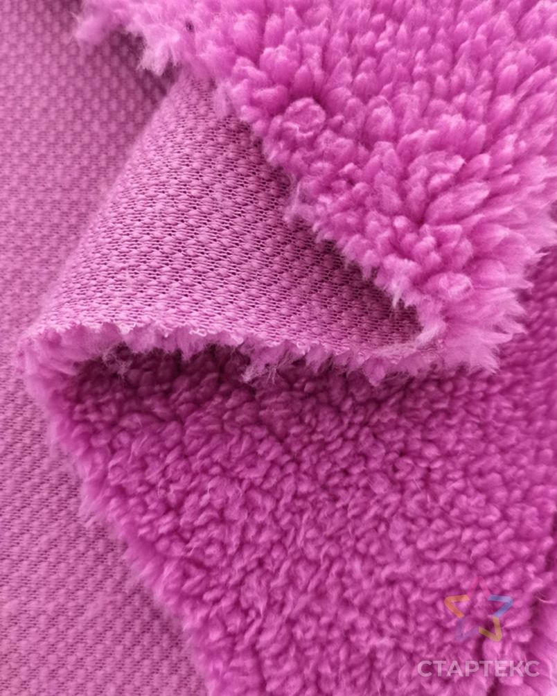 Оптовая продажа, вязаное однотонное одеяло с подкладкой, шерпа, одна сторона, 100 полиэстер, шерпа, флисовая ткань арт. АЛБ-554-1-АЛБ001600239836989 5