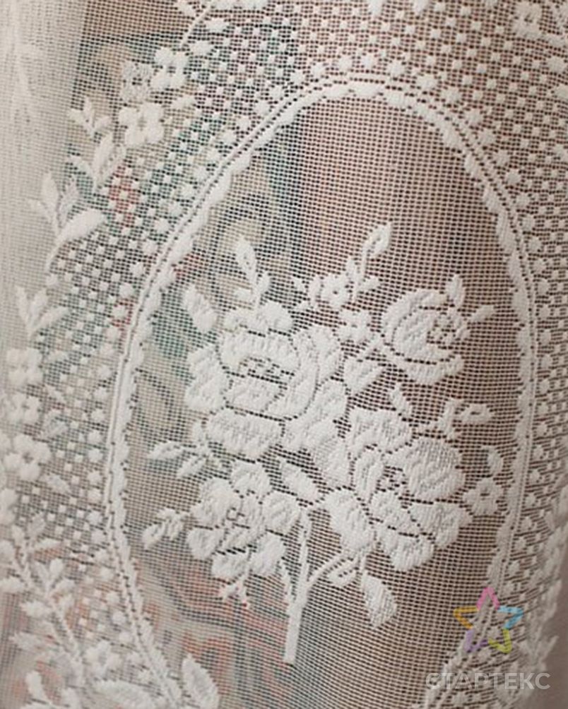 Кружевная ткань с 3d цветочной вышивкой, мягкая ткань в рулоне, легкая жаккардовая ткань из полиэстера, занавеска из прозрачной ткани арт. АЛБ-753-1-АЛБ001600311727587