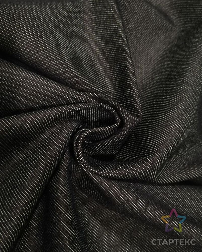 Лидер продаж, воздухопроницаемая термоусадочная китайская черная мягкая эластичная джинсовая ткань, тканая черная джинсовая ткань арт. АЛБ-806-1-АЛБ001600334624747 6