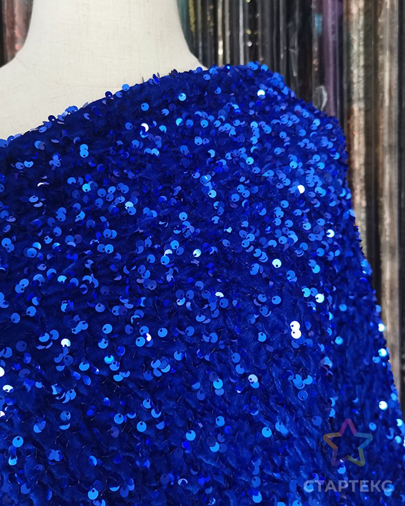 2021 Высокое качество 3d необычная Экологически чистая блестящая Вышивка Королевский синий бархат Тюль кружевная ткань пользовательские блестки одежда ткань арт. АЛБ-866-1-АЛБ001600360383349 2
