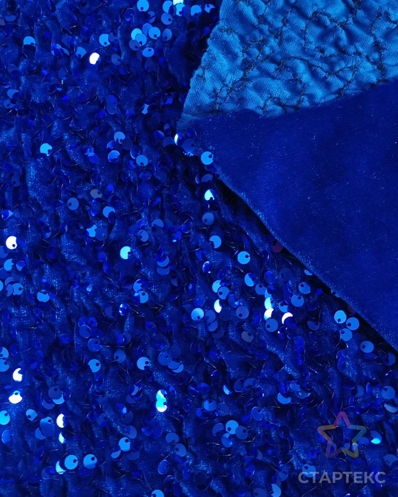 2021 Высокое качество 3d необычная Экологически чистая блестящая Вышивка Королевский синий бархат Тюль кружевная ткань пользовательские блестки одежда ткань арт. АЛБ-866-1-АЛБ001600360383349 4