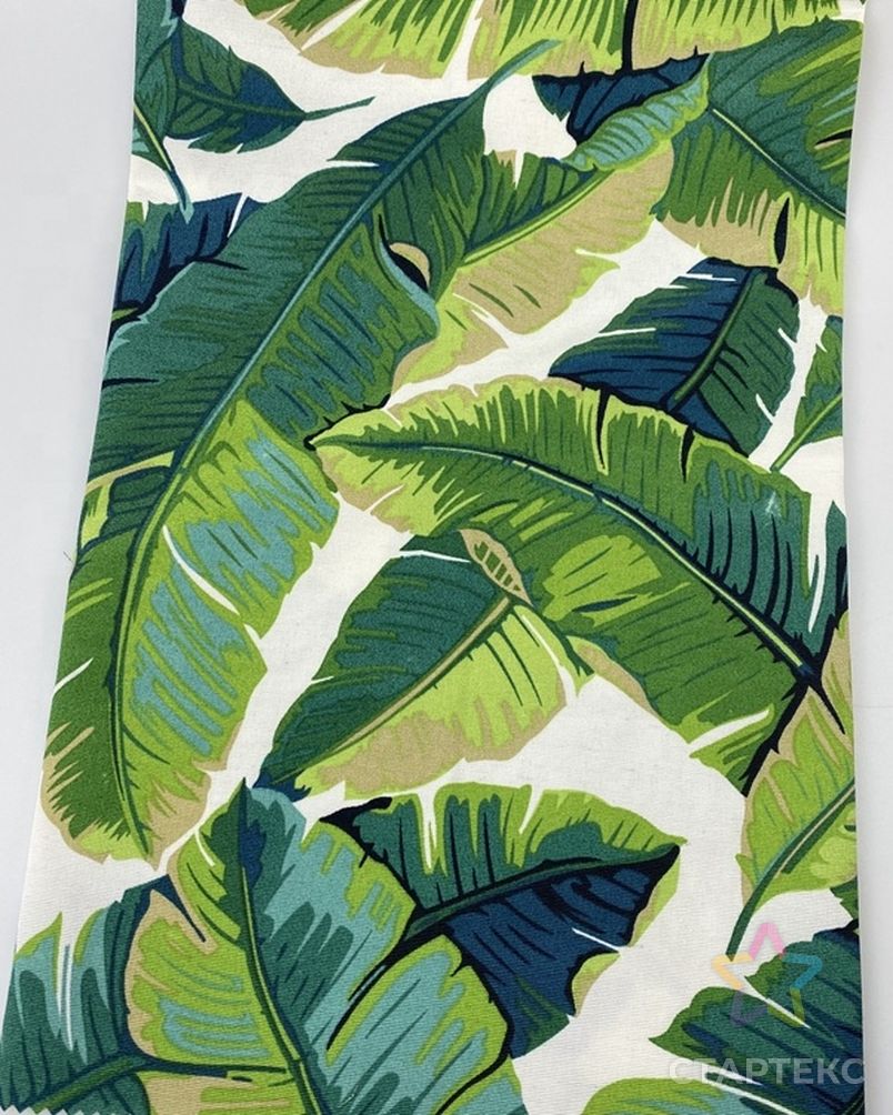 Сумка-тоут, рулон материала, зеленые тропики, гавайский дизайн, водонепроницаемая холщовая ткань для уличной мебели арт. АЛБ-890-1-АЛБ001600367848703 3