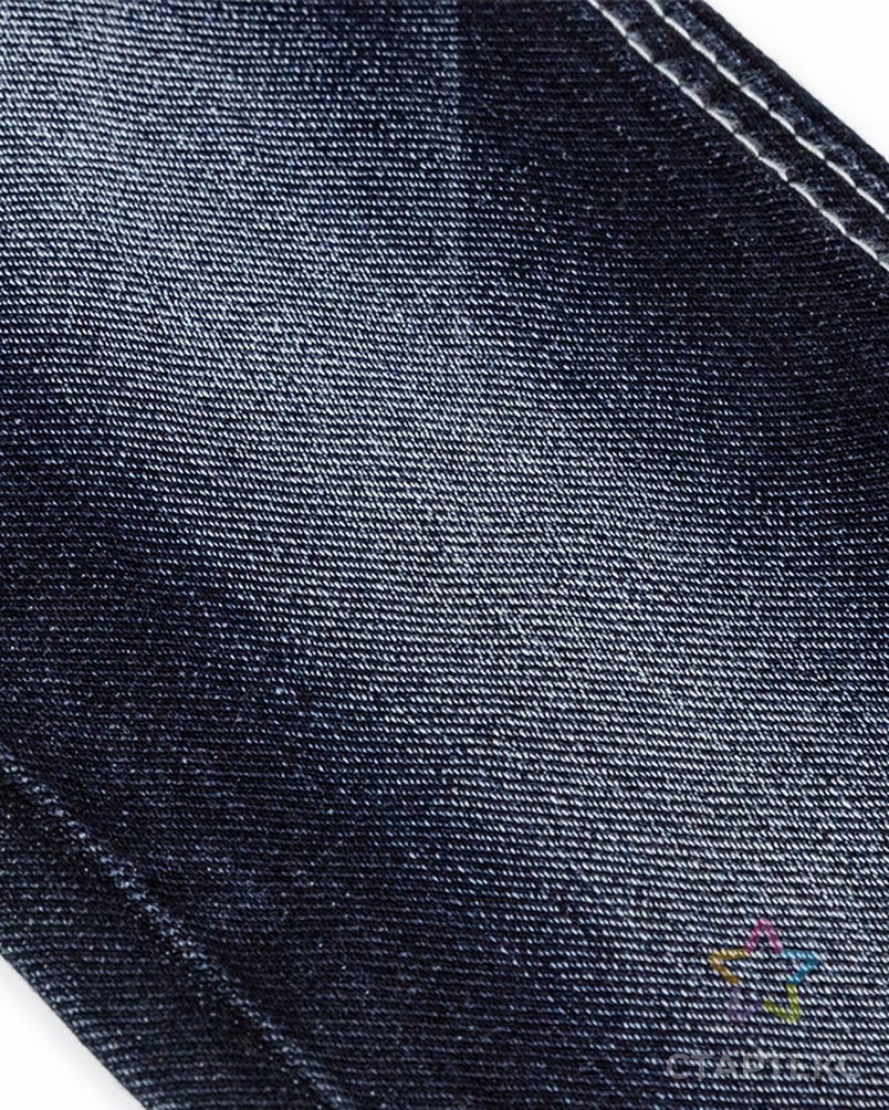 Саржа из 75% хлопка, 23% полиэстера, 2% спандекса, 9,4 унции, текстильная джинсовая ткань с перекрестными джинсами, джинсовая ткань, оптовая продажа, джинсовая ткань с индивидуальным принтом арт. АЛБ-900-1-АЛБ001600370653455 5
