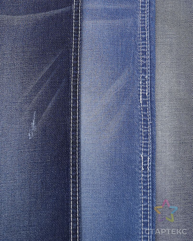 Эластичная джинсовая ткань цвета индиго из хлопка и спандекса для мужчин арт. АЛБ-1045-1-АЛБ001600426129183 4
