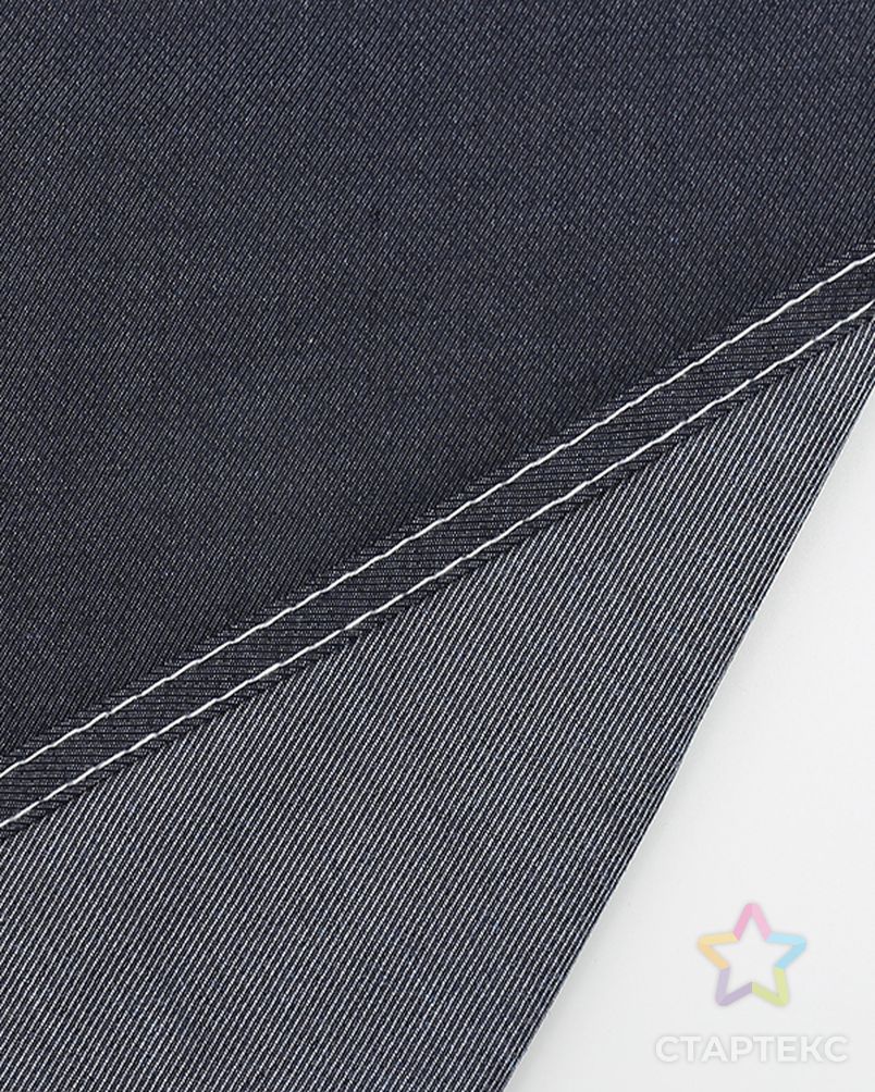 Эластичная джинсовая ткань цвета индиго из хлопка и спандекса для мужчин арт. АЛБ-1045-1-АЛБ001600426129183 5