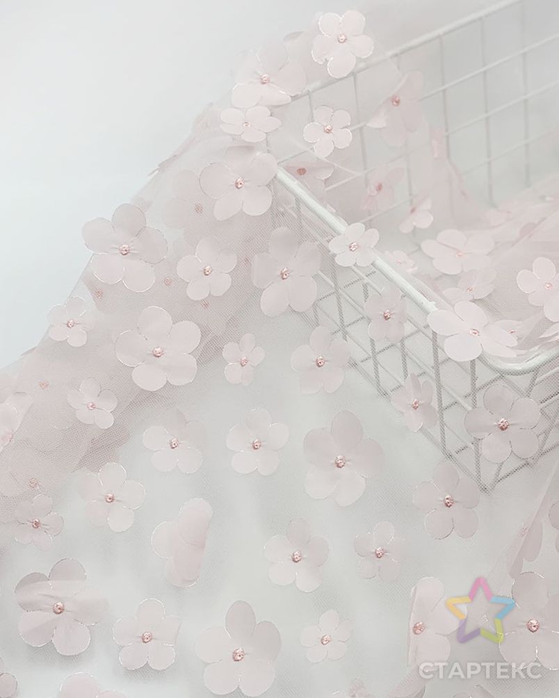 Продажа ярдов, набивные вырезы, причудливое цветочное Сетчатое платье для девочек, украшение 3D цветочного кружева, сетка с лазерной вышивкой, Тюлевая ткань арт. АЛБ-1099-1-АЛБ001600432766268 6