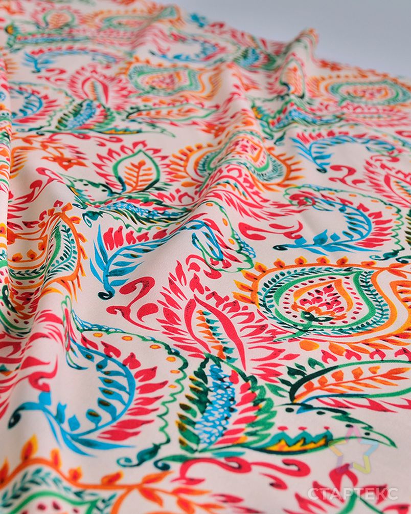 RL 85gsm Ограниченная серия изысканная ткань с цветочным принтом Пейсли материал для платья мягкая блестящая ткань крепдешиновая ткань арт. АЛБ-1117-1-АЛБ001600440591139 4