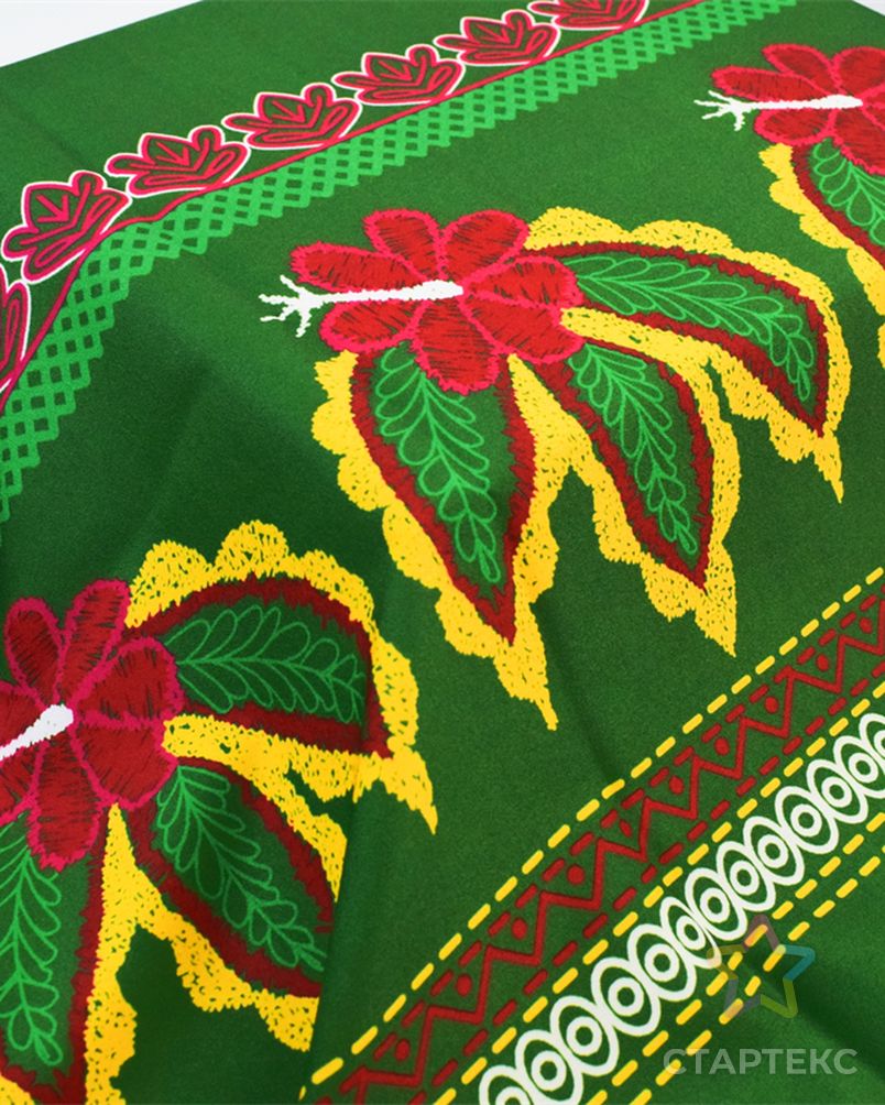 Красочный цветочный узор цифровая печать сатин остров стиль одежды ткань арт. АЛБ-1173-1-АЛБ001600457667710 5