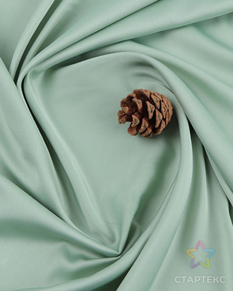 Оптовая продажа с фабрики, атласная искусственная шелковая ткань высокой плотности, Зеленая атласная ткань для пижам, женская одежда арт. АЛБ-1222-1-АЛБ001600483991884 2