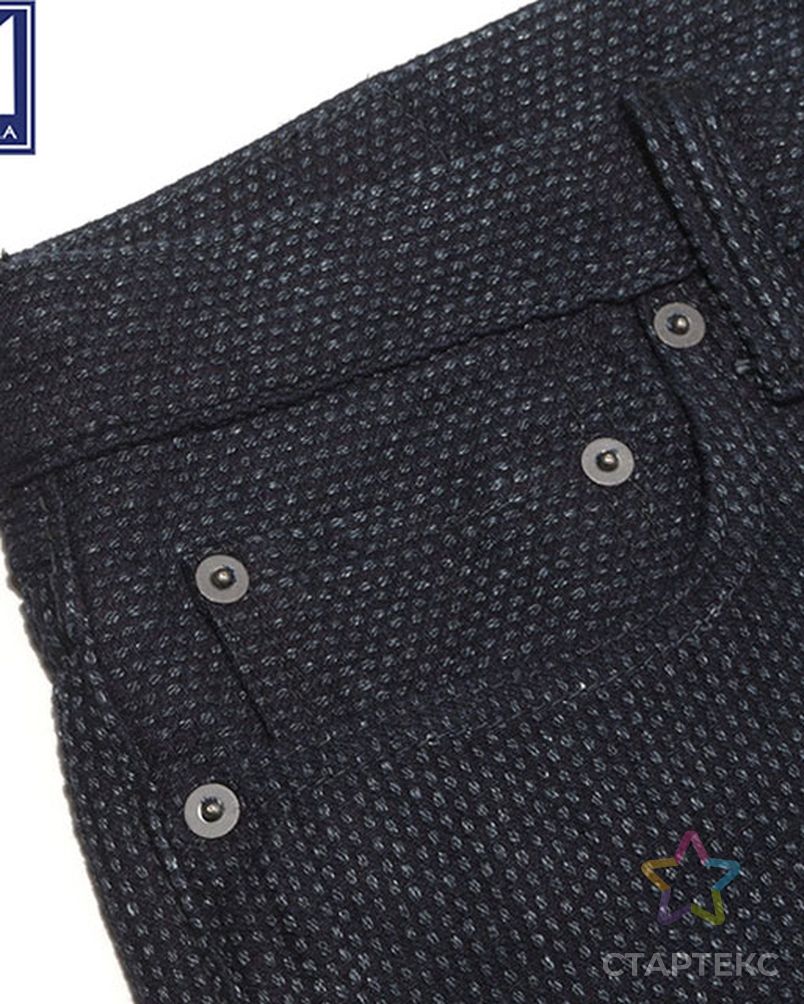 Джинсовая ткань в японском стиле сашико Кендо из 100% органического хлопка, голубого цвета, 12 унций, жаккардовая ткань для джинсов и курток арт. АЛБ-1225-1-АЛБ001600491324981