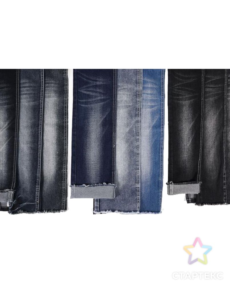 Красивая синяя джинсовая ткань 10 унций, джинсовая ткань, джинсовая ткань, необработанная джинсовая ткань арт. АЛБ-1229-1-АЛБ001700005241450