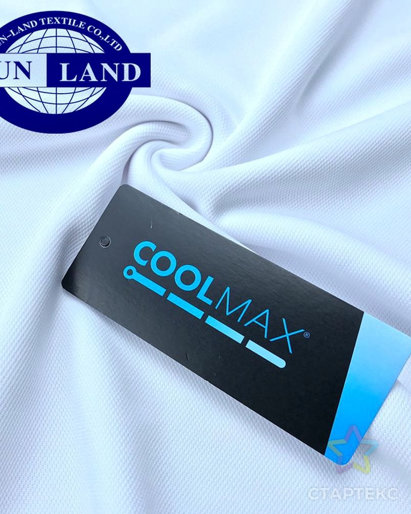 Двусторонняя трикотажная футболка-поло coolmax из 100% полиэстера, быстросохнущая и впитывающая влагу ткань из Китая арт. АЛБ-1294-1-АЛБ000060469570712 4