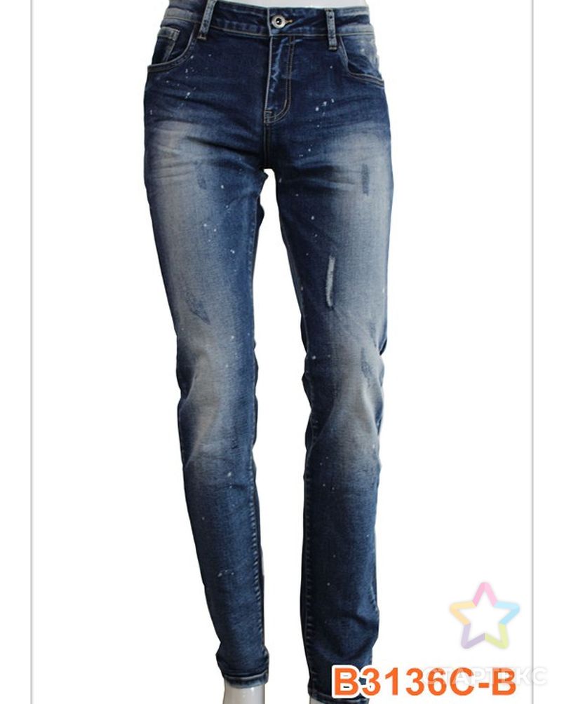 Продажа эластичной джинсовой ткани для мужских джинсов от китайского поставщика арт. АЛБ-1302-1-АЛБ000060511164997 5