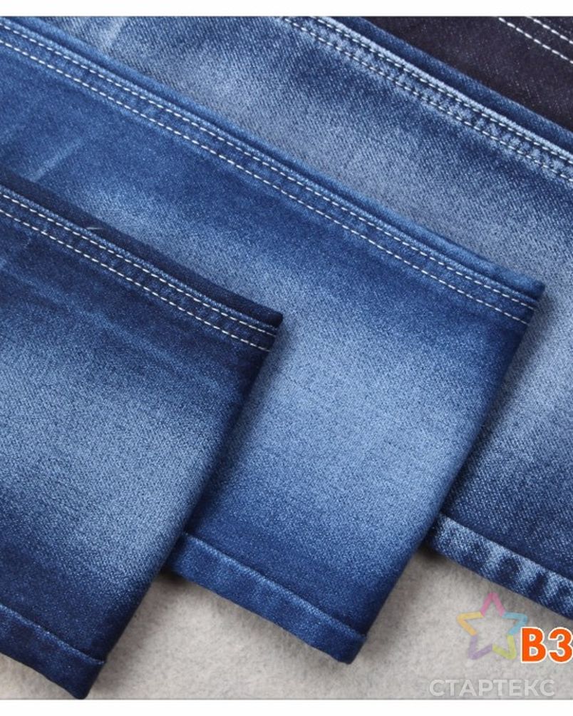 B3177A-A из хлопка, полиэстера и лайкры, поддельные трикотажные джинсы ткань арт. АЛБ-1306-1-АЛБ000060541150649 2