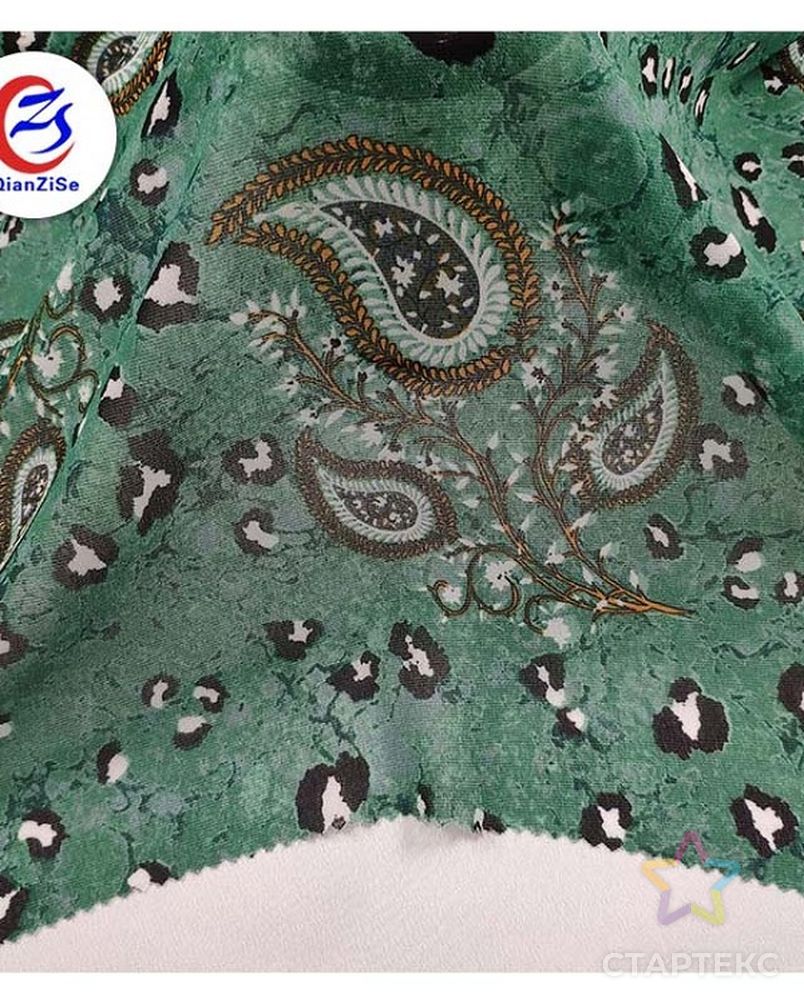 Индивидуальный дизайн цифровой печати Пейсли полиэстер Атлас шелк ткань двор для платья ткань арт. АЛБ-1368-1-АЛБ000060720388947