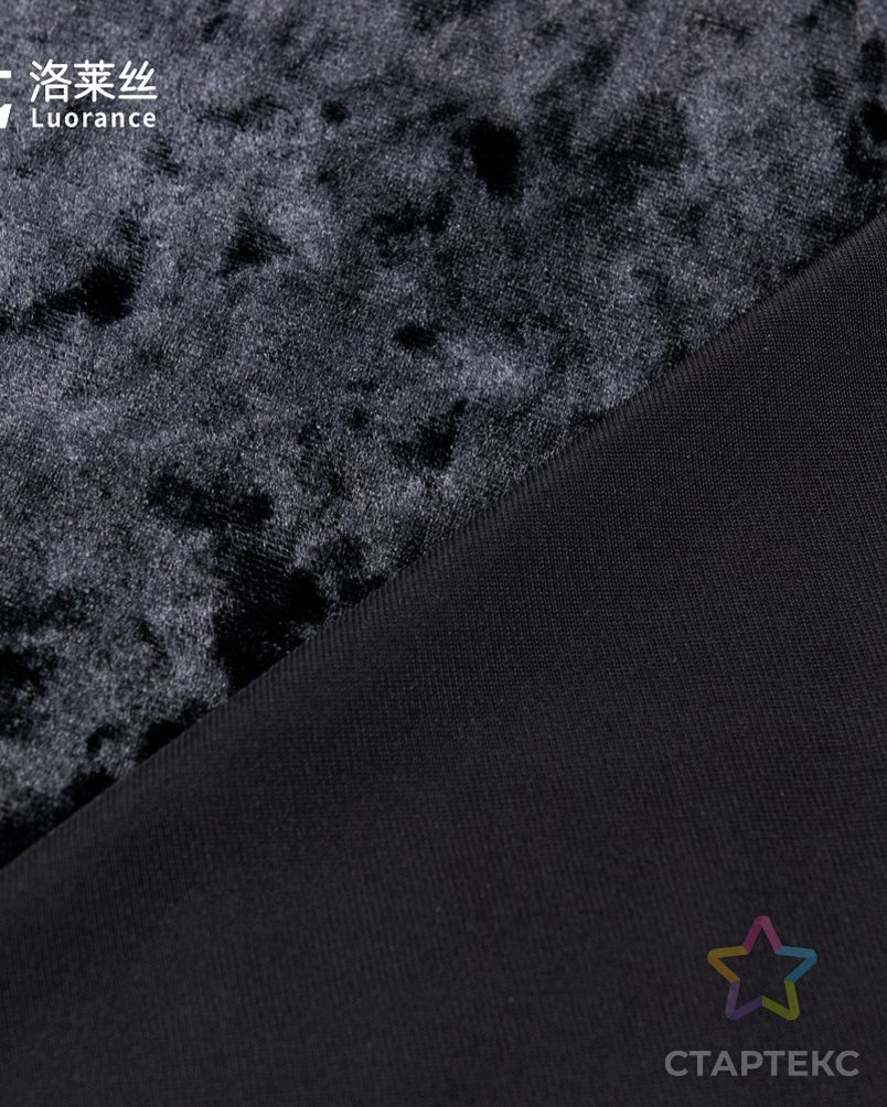 Лидер продаж, простой супер мягкий ледяной раздавленный спандекс, Корейская бархатная ткань арт. АЛБ-1407-1-АЛБ000060756371933 6