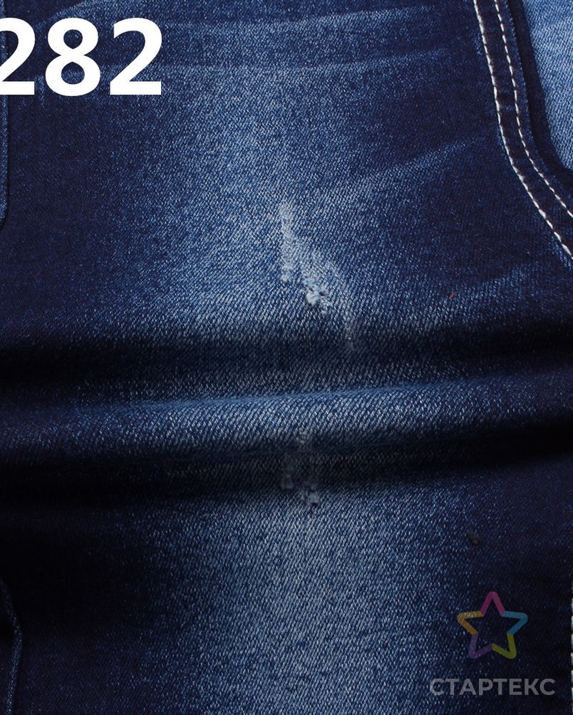 Стрейчевая джинсовая ткань из хлопка и полиэстера с высоким содержанием спандекса для женщин и детей арт. АЛБ-1421-1-АЛБ000060766641733 5