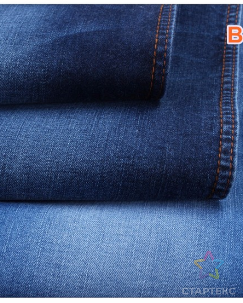 Высококачественная хлопковая основовязанная джинсовая ткань 8,5 унции для джинсов арт. АЛБ-1474-1-АЛБ000060804540878 5