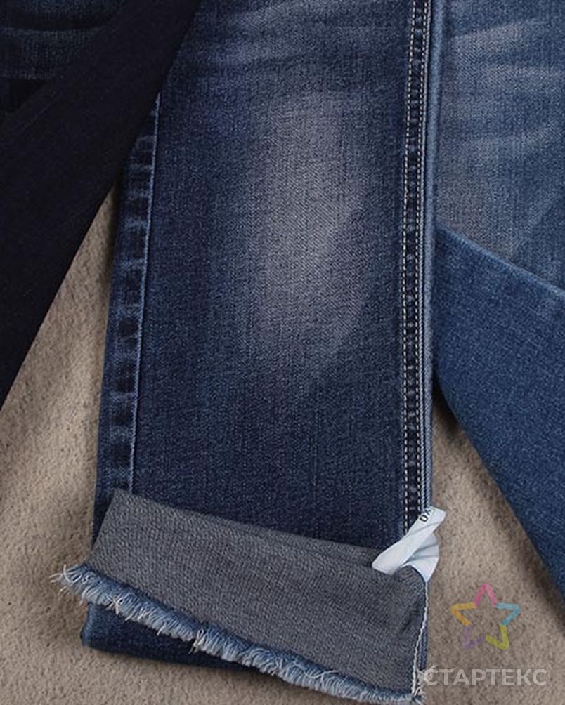 Горячая Распродажа, 9 унций, переработанная стрейчевая конопляная джинсовая ткань цвета индиго для джинсов от производителя арт. АЛБ-1529-1-АЛБ000062007536361 5