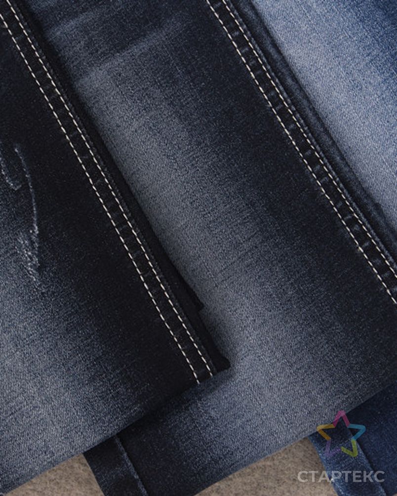 Популярная эластичная джинсовая ткань арт. АЛБ-1540-1-АЛБ000062019436956