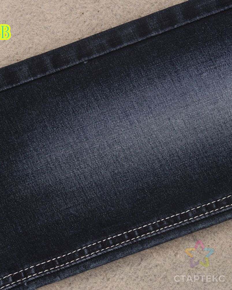 Популярная эластичная джинсовая ткань арт. АЛБ-1540-1-АЛБ000062019436956