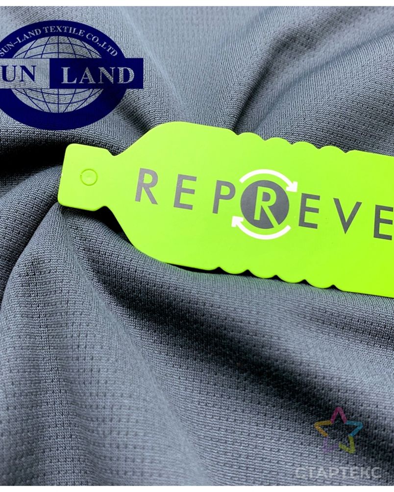 Впитывающая финишная однотонная краска Unifi Repreve Экологически чистая футболка ткань 100% перерабатываемая полиэфирная сетчатая ткань арт. АЛБ-1546-1-АЛБ000062023030237 3