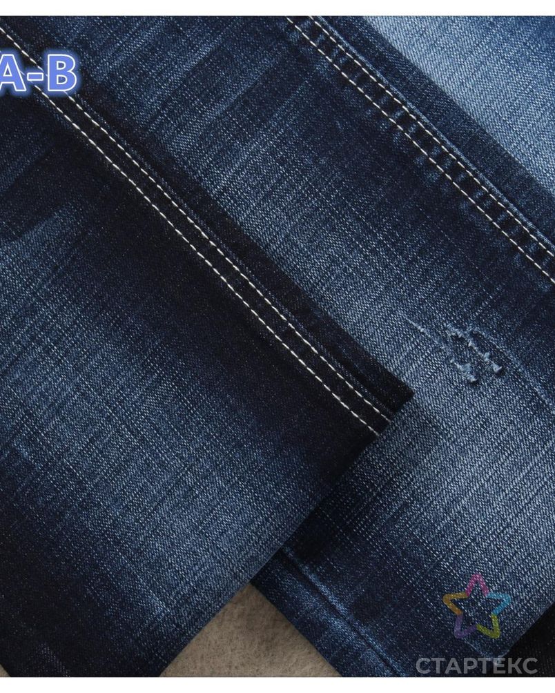 Q009-6A-B 10,5 oz cross slub хлопок полиэстер спандекс джинсовая ткань высокого качества арт. АЛБ-1551-1-АЛБ000062033174574 5