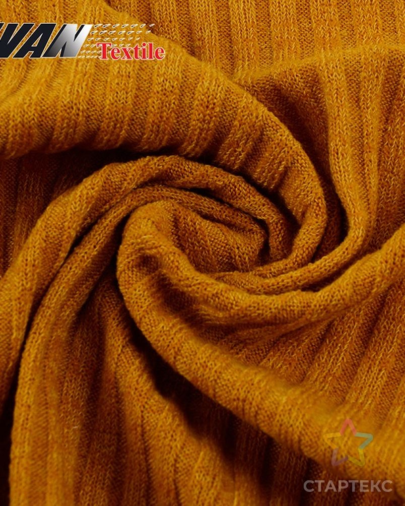 Европейский OEM желтый супер полиэстер спандекс 4x4 ребристая трикотажная ткань для платья свитера арт. АЛБ-1614-1-АЛБ000062218397320