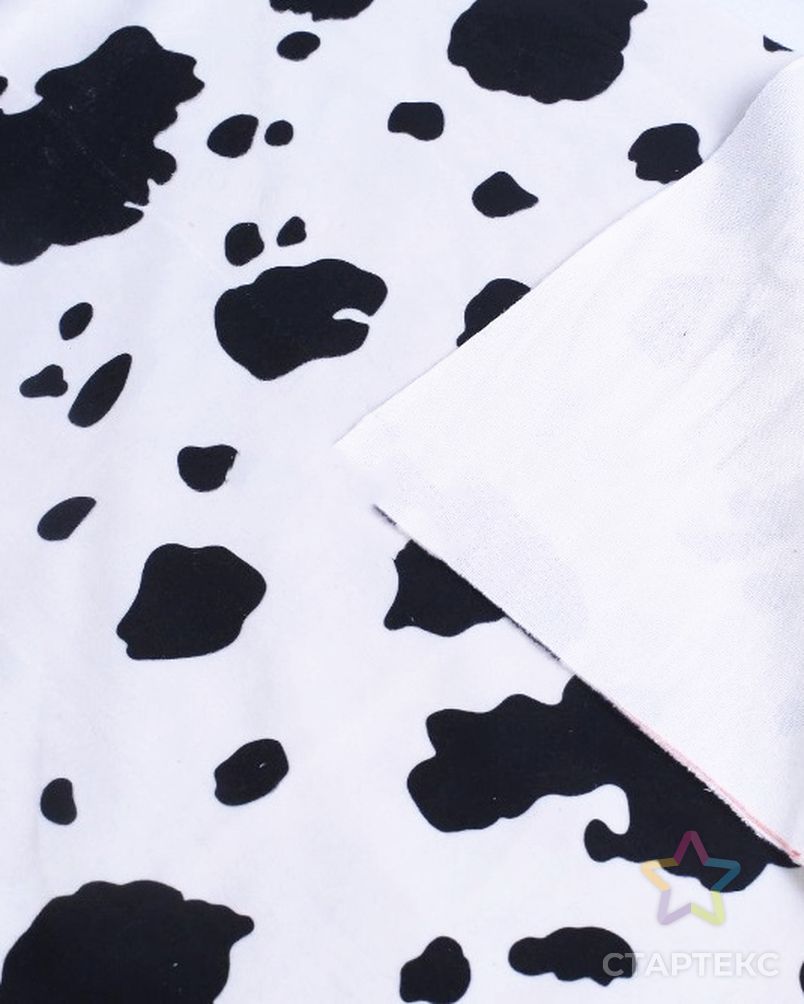 Бесплатный образец, 100% полиэстер, черно-белая Вельветовая ткань с рисунком животных, корова, принт для дивана арт. АЛБ-1643-1-АЛБ000062255650321 2