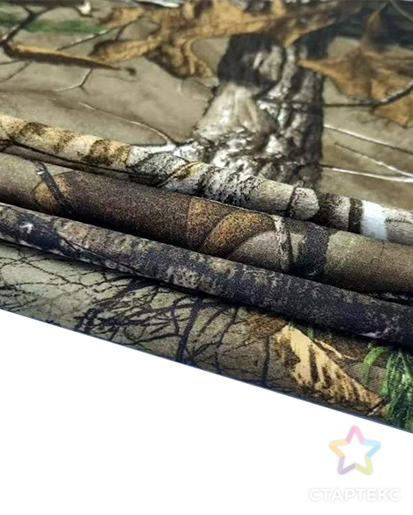 Охотничья ткань, оптовая продажа, высококачественный Оксфорд из 100% полиэстера с принтом «Реальное дерево» и тканью с обратной стороной для одежды арт. АЛБ-1645-1-АЛБ000062258294421 2