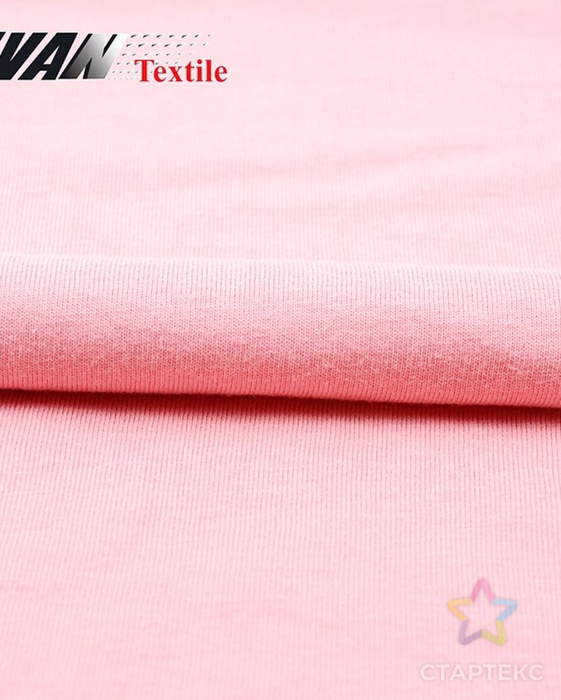 Custom solid color plain dyed CVC knitted french terry brushed 50% cotton 50% polyester fabric for sweatshirt арт. АЛБ-1657-1-АЛБ000062282570692 5
