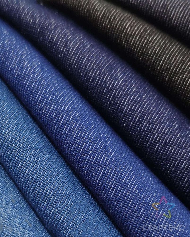 1/3 саржевая эластичная Бенгальская имитация джинсовой ткани для джинсов и ковбойских платьев арт. АЛБ-1697-1-АЛБ000062357359678 3