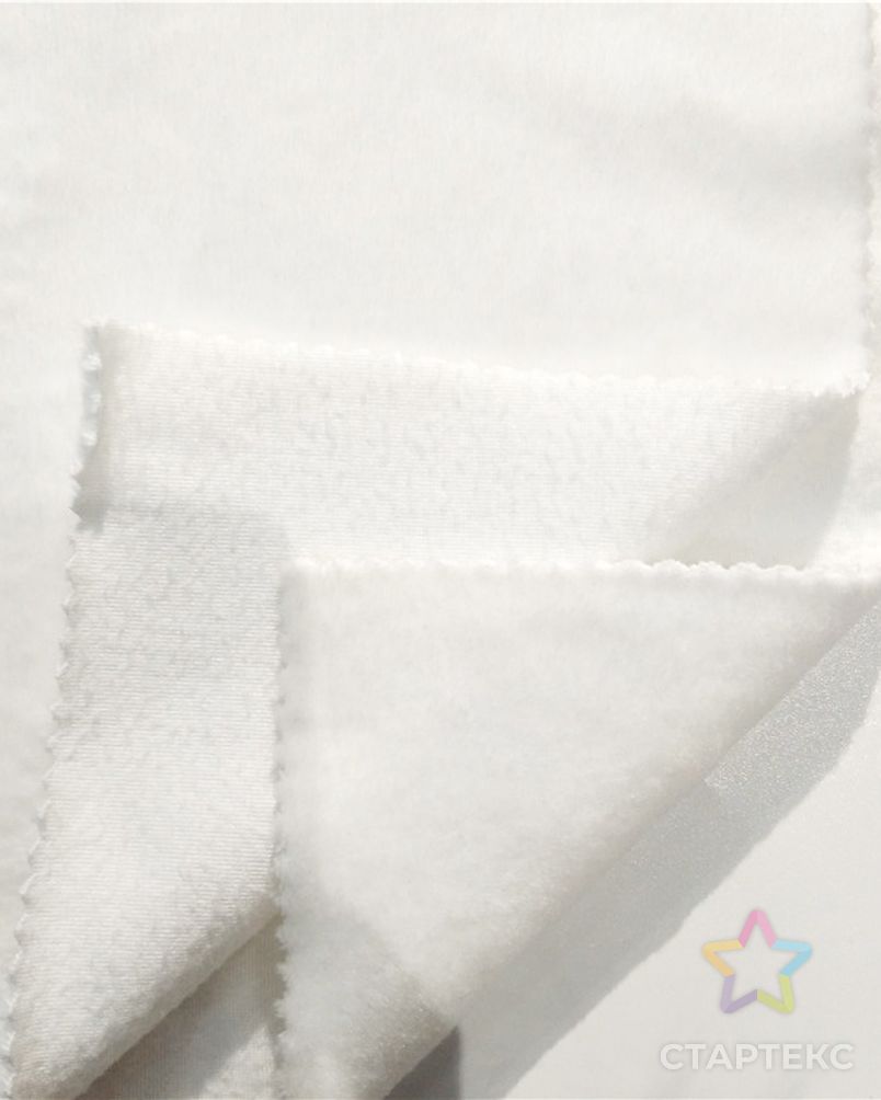 Бесплатный образец 100 полиэстер трикотажная ткань просто модная белая плюшевая велюровая ткань арт. АЛБ-1777-1-АЛБ000062462107512 2