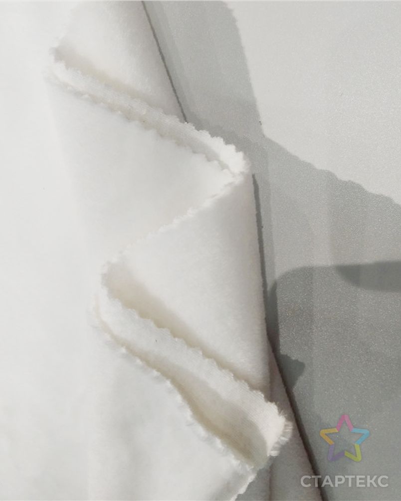 Бесплатный образец 100 полиэстер трикотажная ткань просто модная белая плюшевая велюровая ткань арт. АЛБ-1777-1-АЛБ000062462107512 5