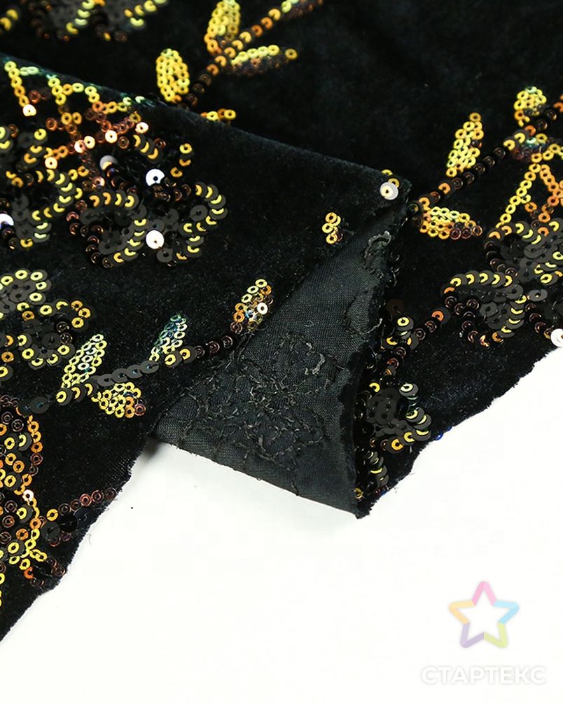 Новинка 2020, сетчатая бархатная тянущаяся кружевная ткань с блестками Хамелеон для женского платья арт. АЛБ-1779-1-АЛБ000062463283666 5