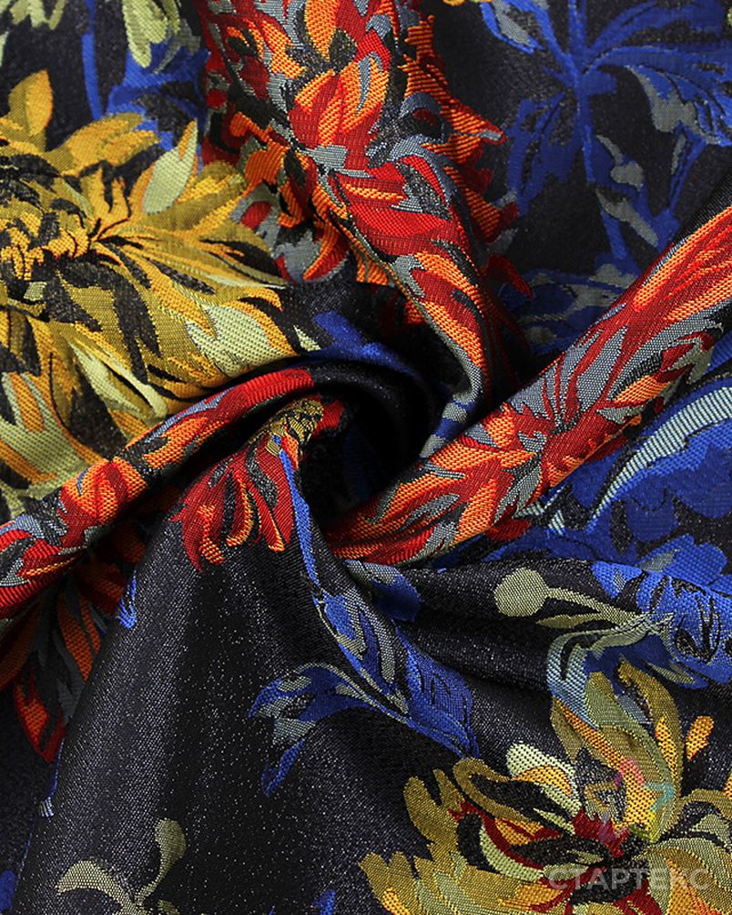 Роскошная жаккардовая ткань во французском стиле с цветочным принтом для платья арт. АЛБ-1795-1-АЛБ000062475286072 4
