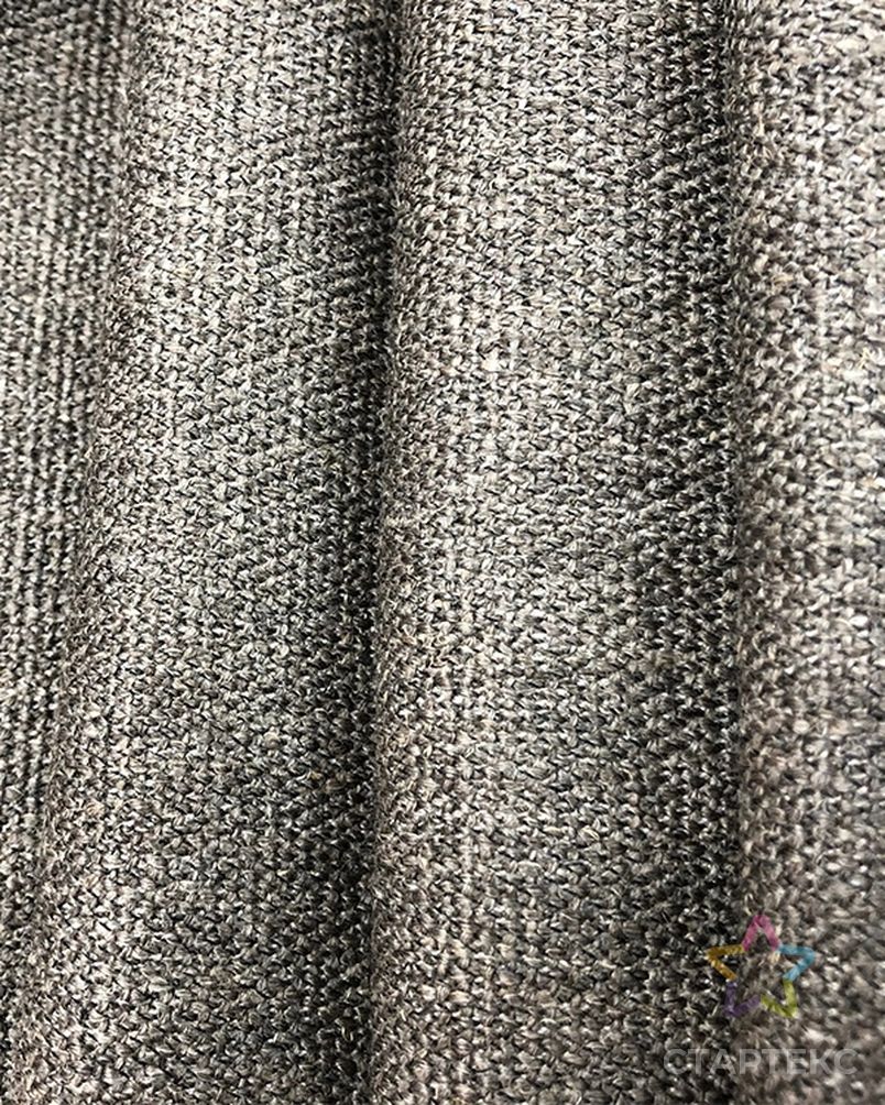 Домашний текстиль, серый цвет, с принтом, акриловый полиэстер, смешанный, простой, льняной вид, ткань для дивана арт. АЛБ-1819-1-АЛБ000062492758067 3