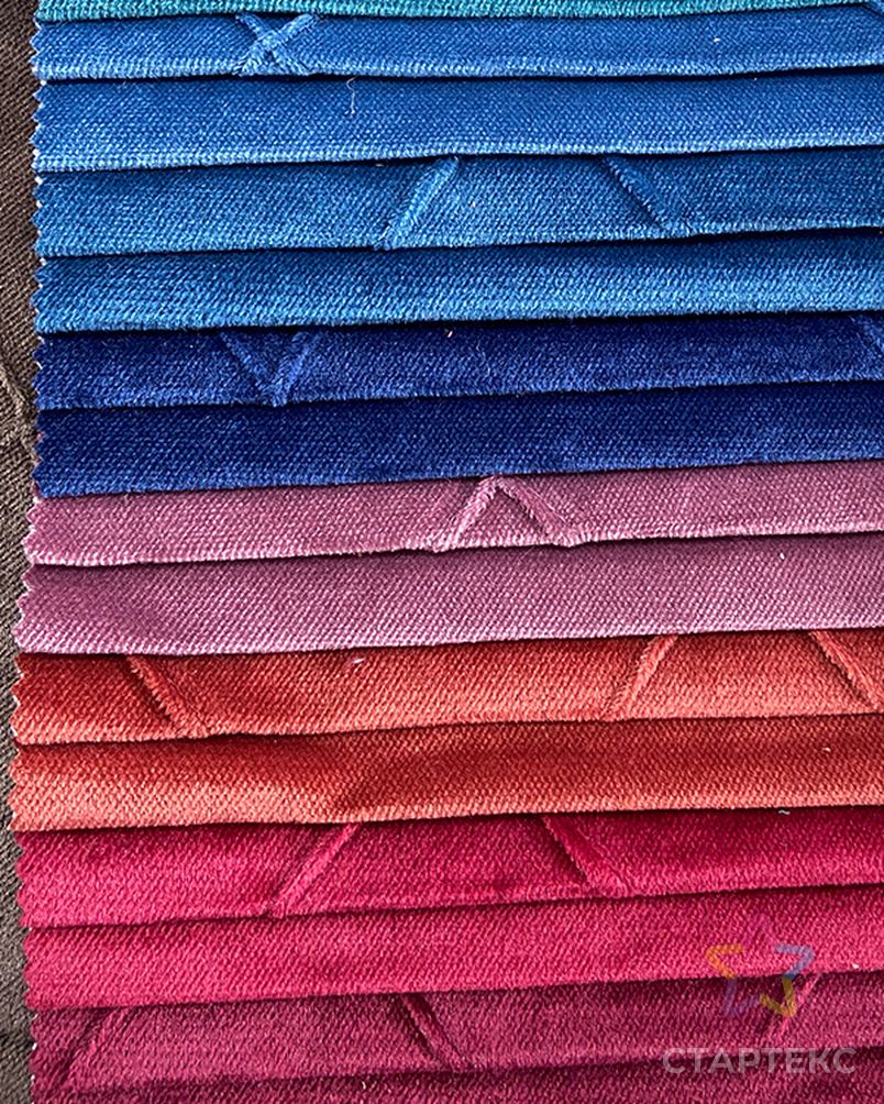 Бесплатный образец, 100% полиэфирная ткань для вязания обивки, Голландская тисненая бархатная ткань для дивана арт. АЛБ-1830-1-АЛБ000062507287705 3