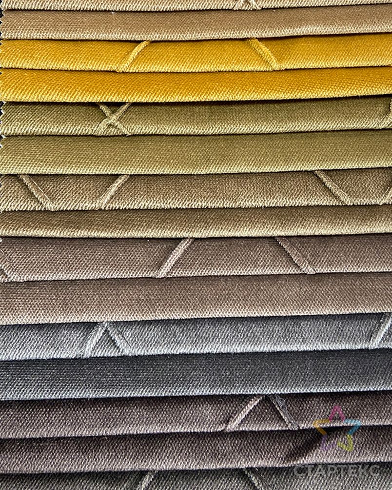 Бесплатный образец, 100% полиэфирная ткань для вязания обивки, Голландская тисненая бархатная ткань для дивана арт. АЛБ-1830-1-АЛБ000062507287705 4